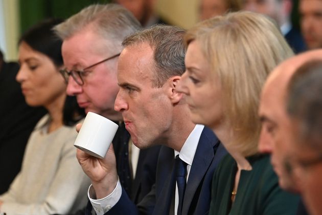 (Left to right) home secretary Priti Patel, housing secretary Michael Gove, justice secretary and deputy prime minister Dominic Raab, foreign secretary Liz Truss, and defence secretary Ben Wallace