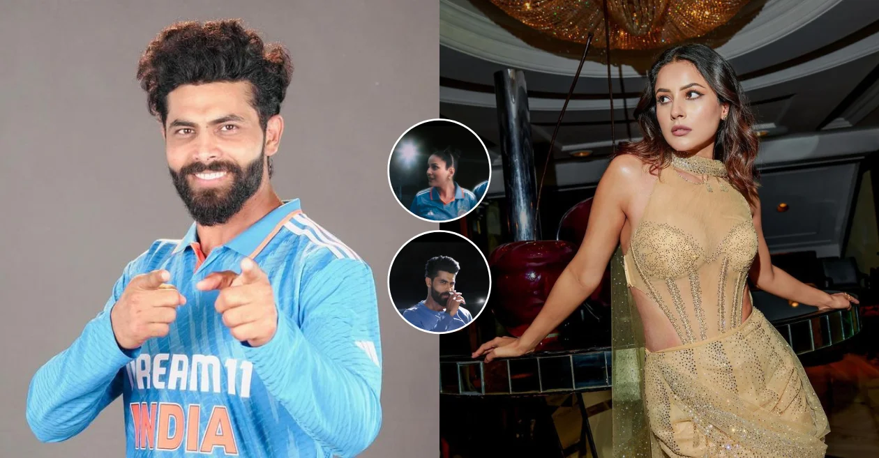 Ravindra Jadeja and Shehnaaz Gill