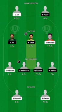 BAN vs PAK Dream 11 team