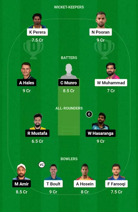 EMI vs VIP Dream11 Team for today's match