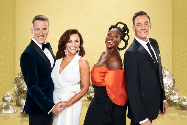 Anton with fellow Strictly judges Shirley Ballas, Motsi Mabuse and Craig Revel Horwood