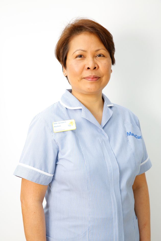 Healthcare assistant Marlene Bayuga. 