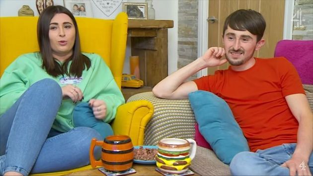 Gogglebox stars Sophie and Pete Sandiford.