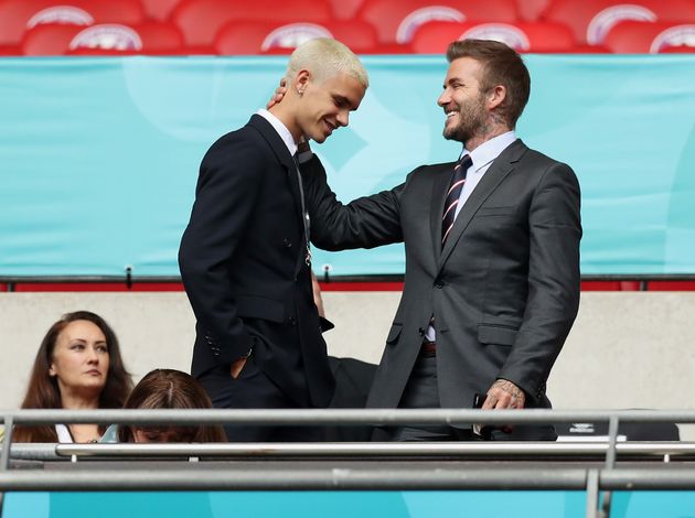 Romeo and David Beckham pictured last year