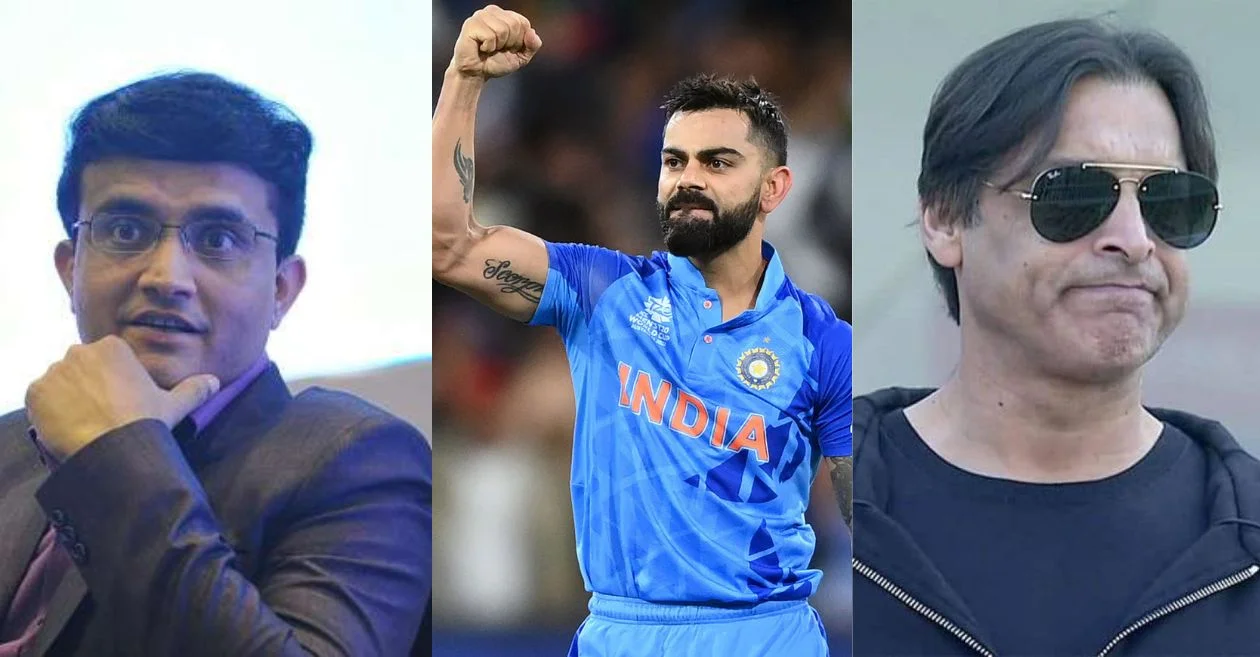 Sourav Ganguly, Virat Kohli and Shoaib Akhtar