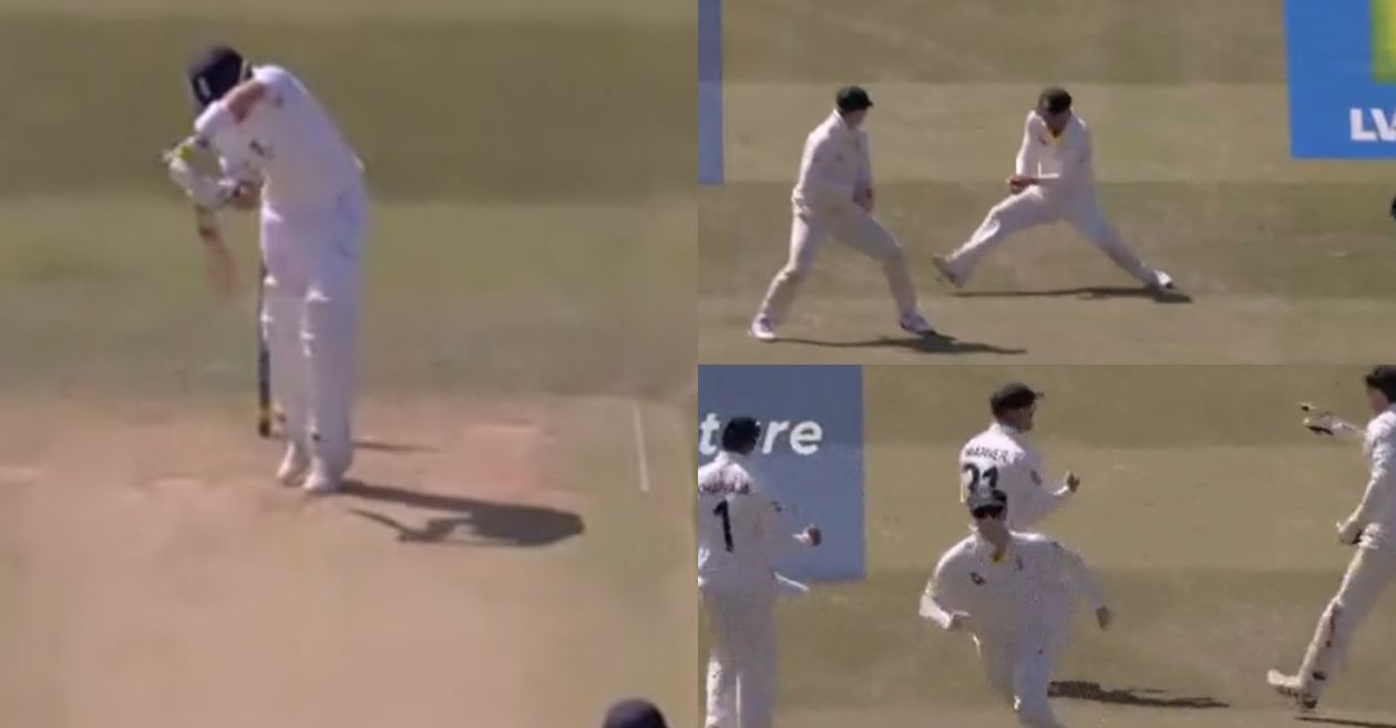 Pat Cummins removes Joe Root