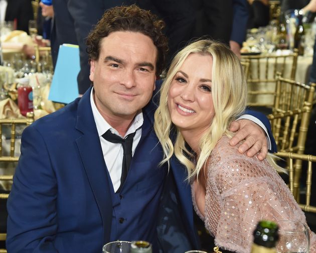 Johnny Galecki and Kaley Cuoco in 2018.