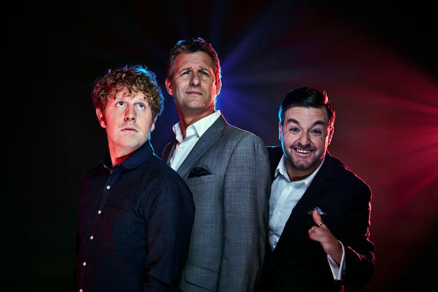 Josh Widdicombe, Adam Hills and Alex Brooker