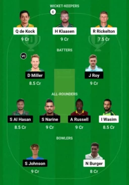 SEA vs LAS Dream11 for today's match (18th July)