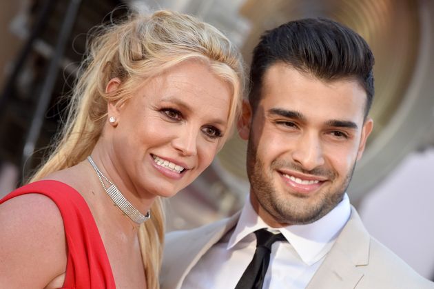 Britney Spears and Sam Asghari pictured in 2019