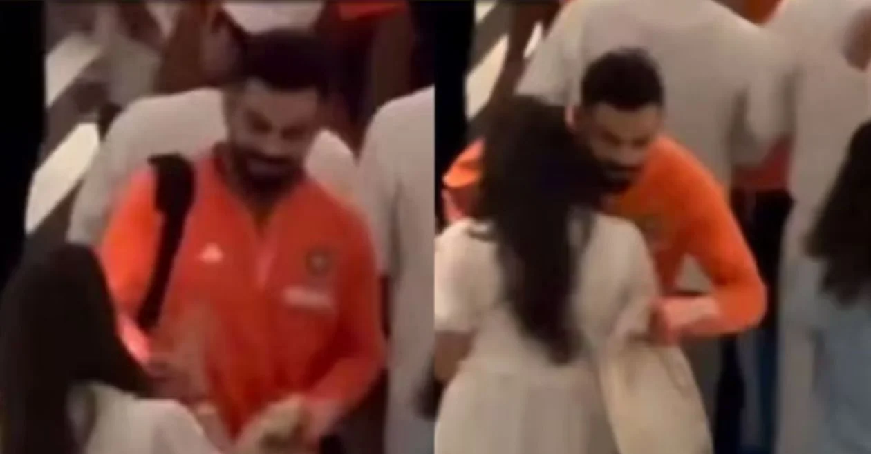 Virat Kohli gives warm hug to Ritika Sajdeh