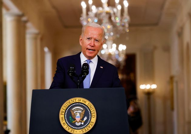 <strong>Joe Biden delivers remarks on Afghanistan during a speech at the White House.</strong>