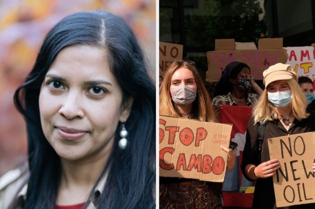 Tessa Khan (left) is a climate lawyer helping to lead action to stop the Cambo oil field getting approved by the government.