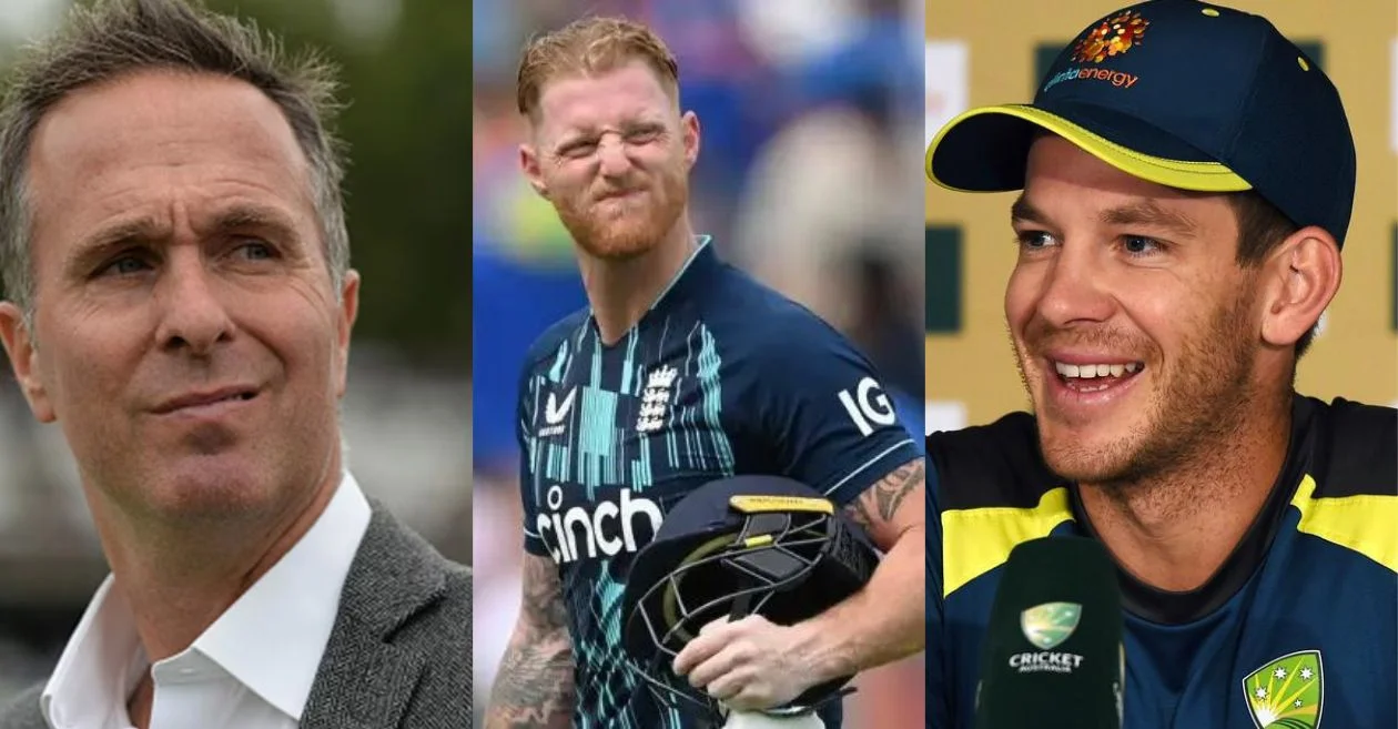 Michael Vaughan, Ben Stokes and Tim Paine