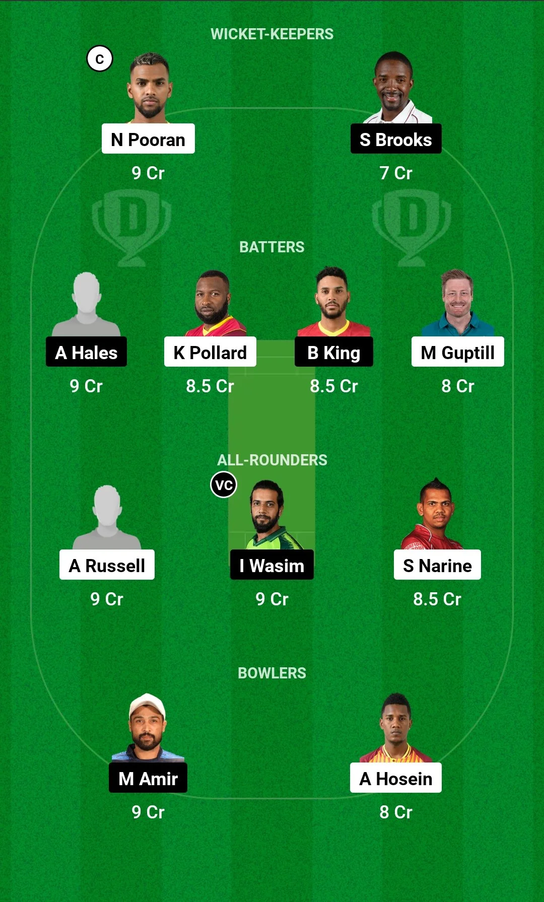 TKR vs JAM, Dream11 Team - CPL 2023