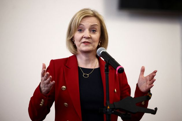 Liz Truss speaking at an event in Leeds as part of her campaign to be leader of the Conservative Party and the next prime minister. 