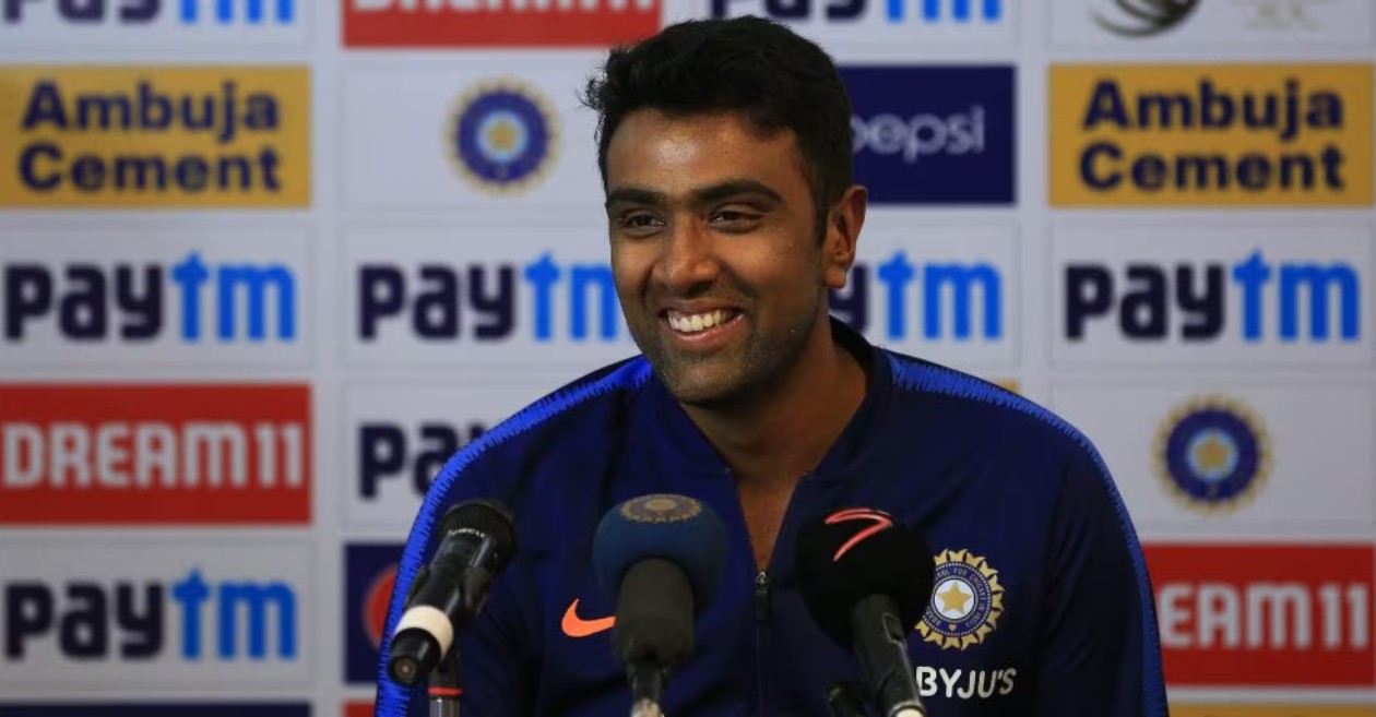 Ravichandran Ashwin laughing