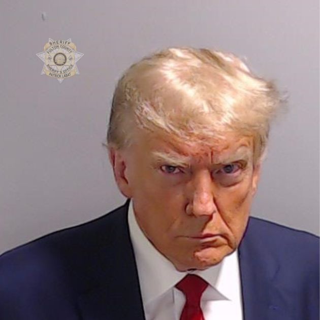Donald Trump's mug shot.