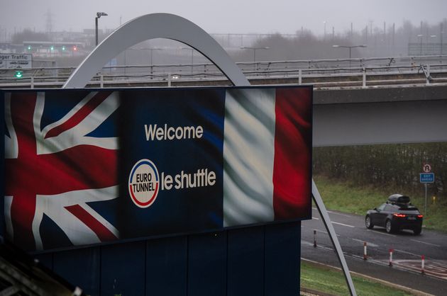 <strong>Freight and passenger traffic makes its way towards the Eurotunnel.</strong>