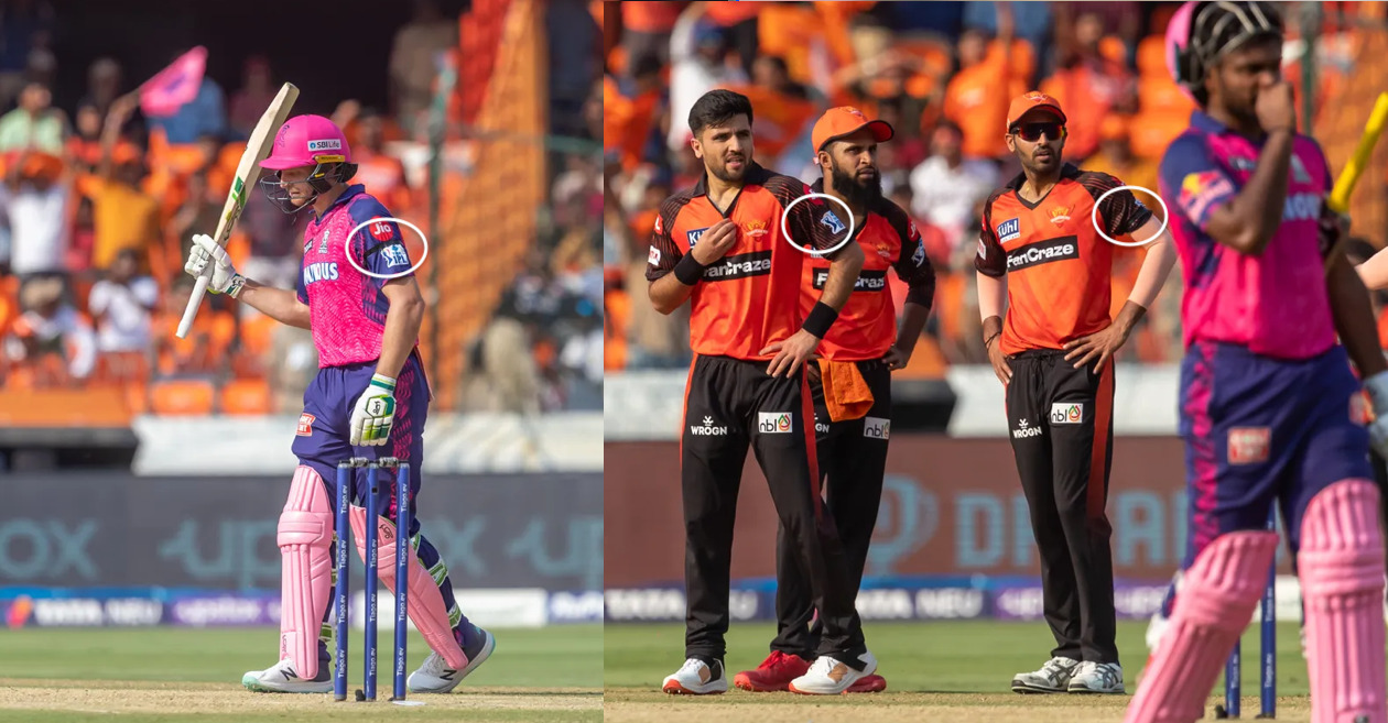 RR and SRH players wear black armbands