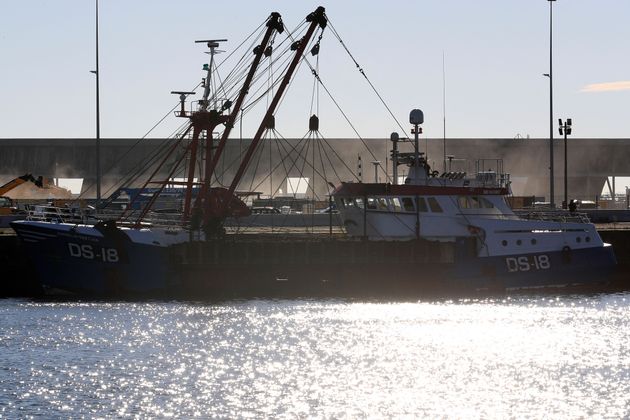 <strong>The harbour of Le Havre, northern France, shows the trawler 'Cornelis-Gert Jan' detained by French authorities.</strong>