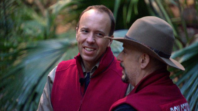 Matt Hancock with Boy George in the I'm A Celebrity jungle