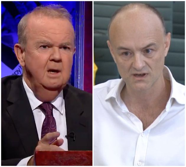 (L-R) Ian Hislop and Dominic Cummings