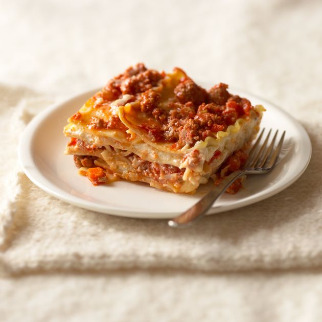 Reheating lasagna can liberate some of the flavor molecules that have been trapped inside the starch of the pasta.