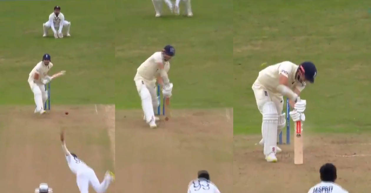 Jasprit Bumrah dismisses James Anderson with a toe-crushing yorker in 1st Test