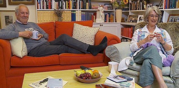 Gyles Brandreth and Maureen Lipman on Celebrity Gogglebox