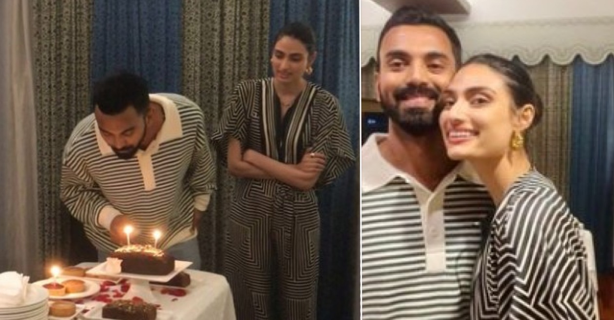 KL Rahul birthday celebration with wife Athiya Shetty