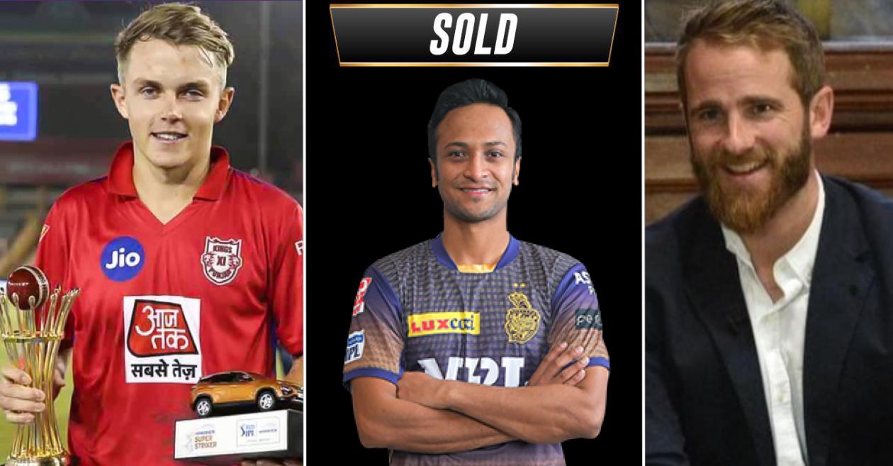 Sam Curran. Shakib al Hasan, Kane Williamson