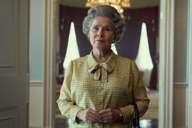 Imelda Staunton as Queen Elizabeth II in The Crown.