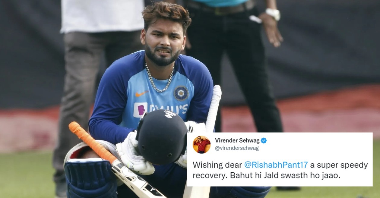 Rishabh Pant was hospitalised after a car accident