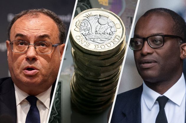 Bank of England governor Andrew Bailey and chancellor Kwasi Kwarteng