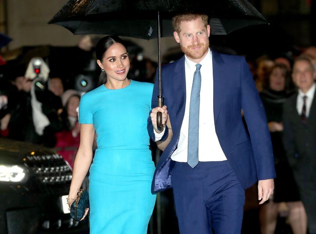 Meghan Markle and Prince Harry pictured in March 2020