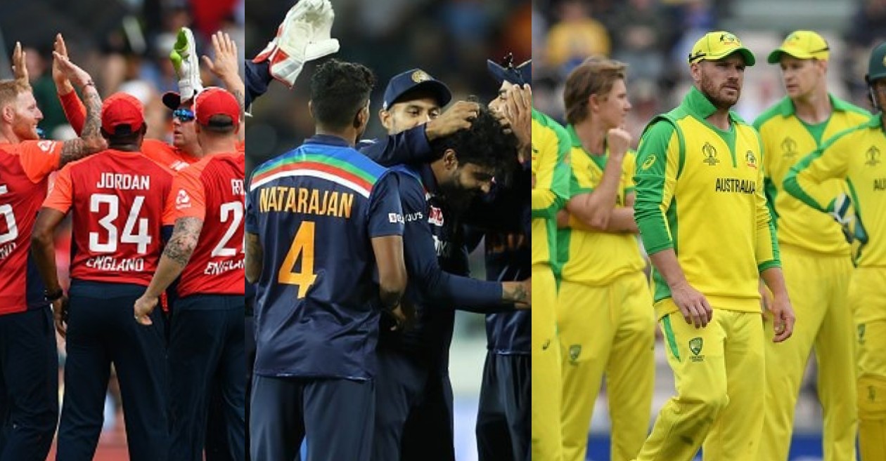 England, India and Australia