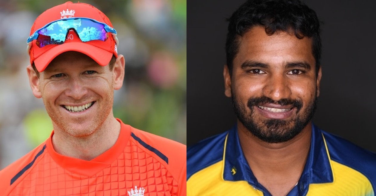 Eoin Morgan and Kusal Perera