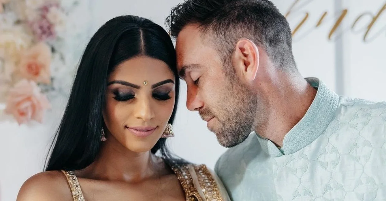 Glenn Maxwell with his wife Vini Raman