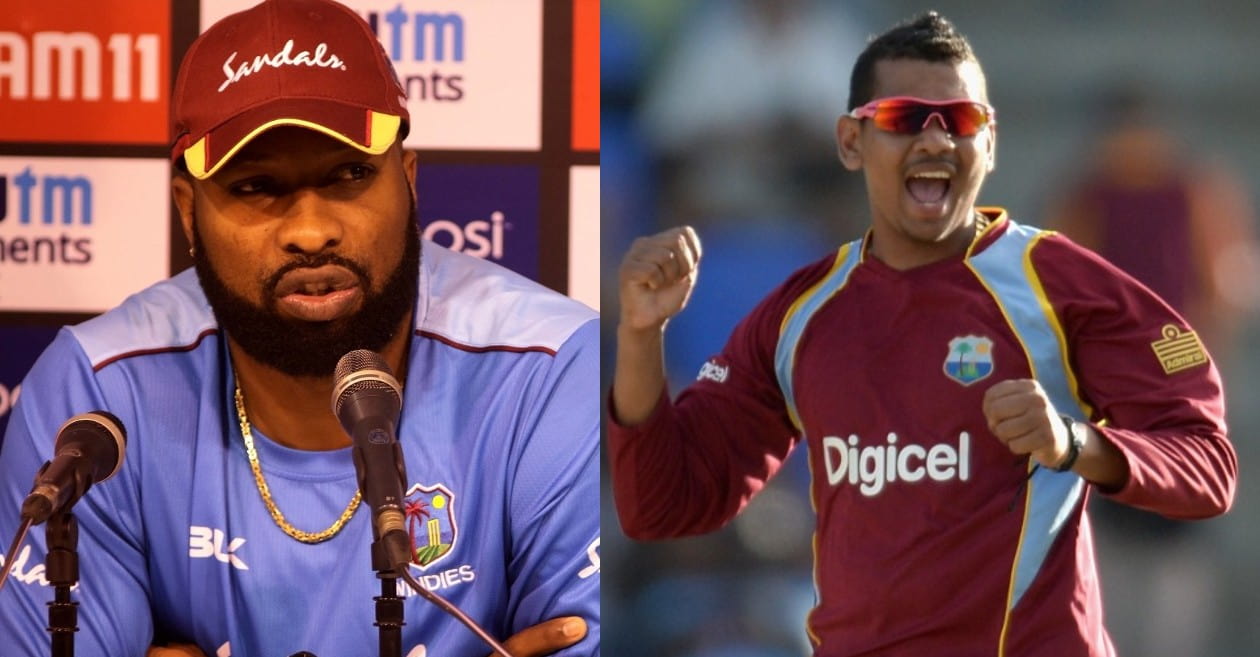 Kieron Pollard on Sunil Narine