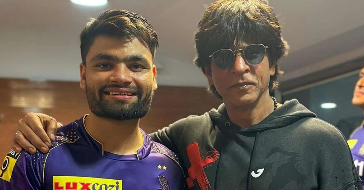 Rinku Singh with Shahrukh Khan