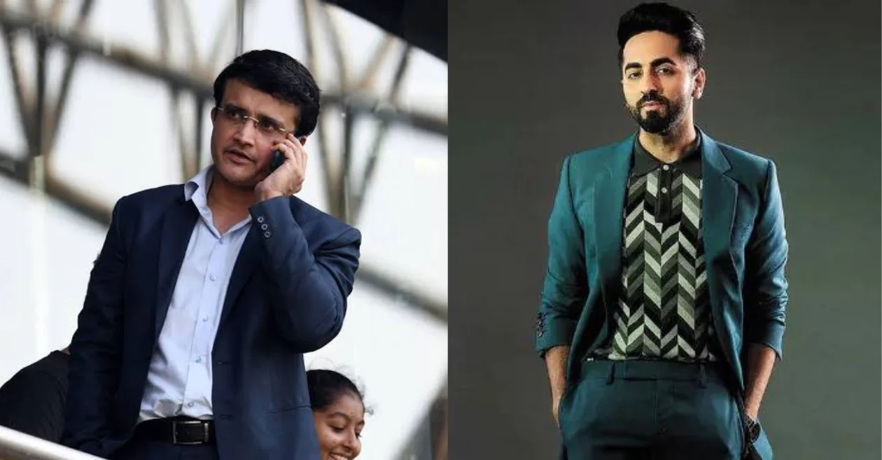 Sourav Ganguly and Ayushmann Khurrana