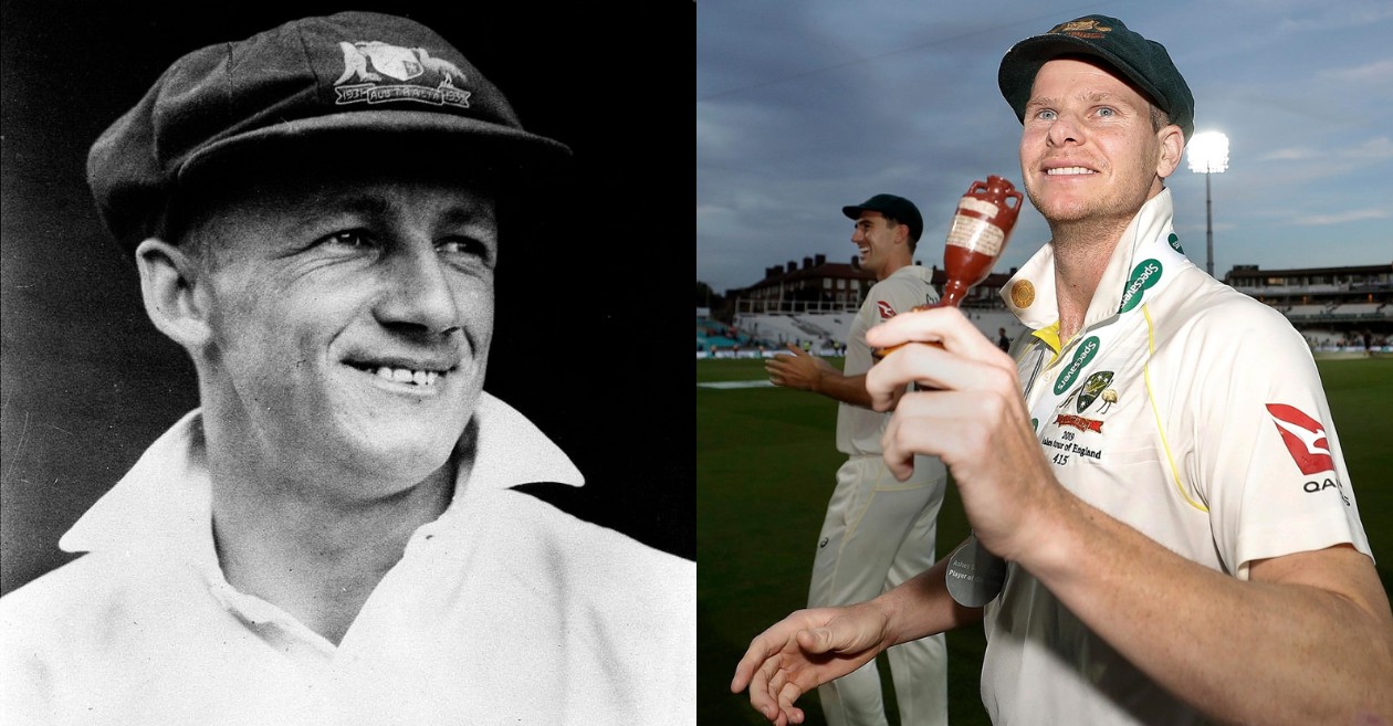 Sir Don Bradman and Steve Smith