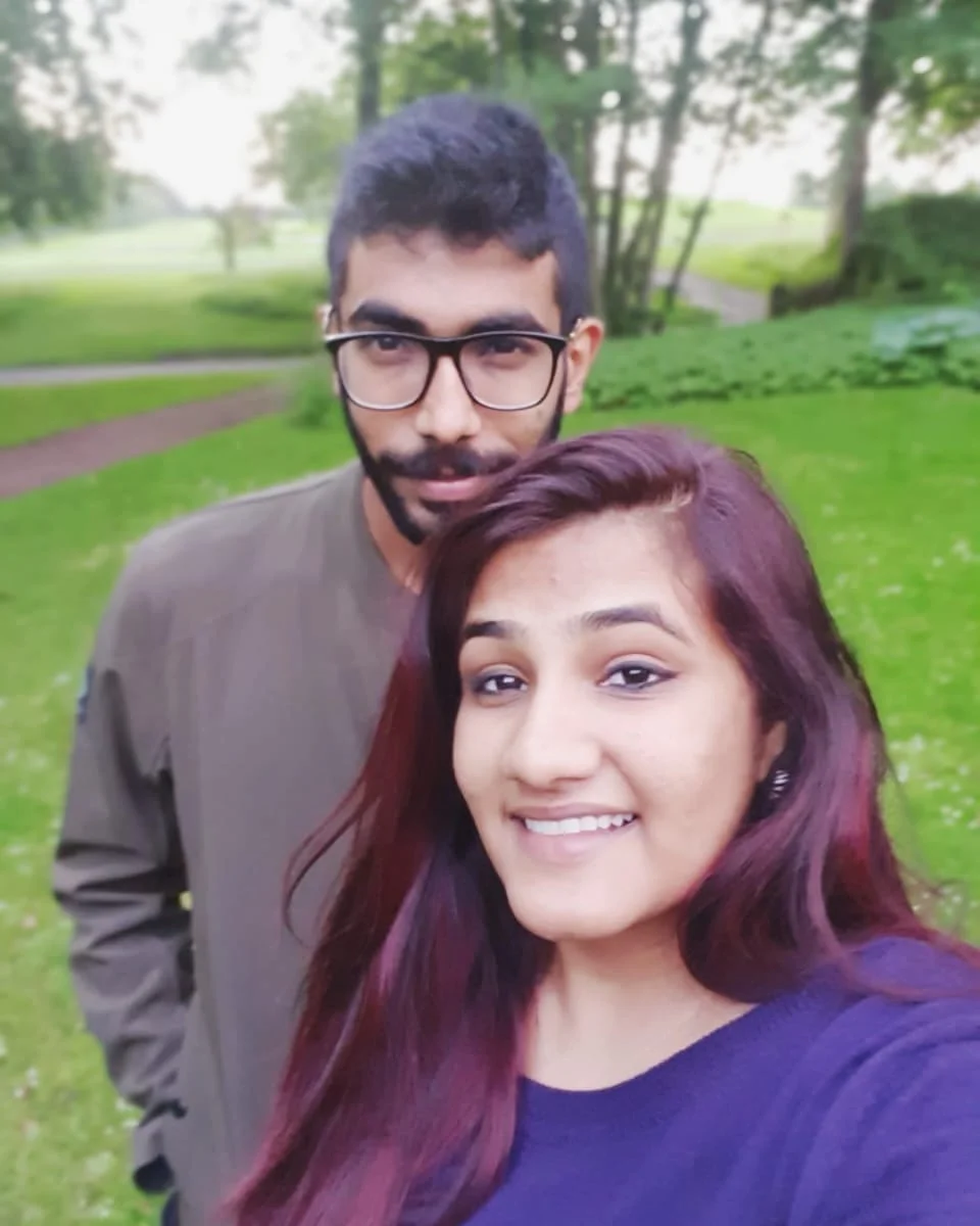 Jasprit Bumrah and Juhika Bumrah