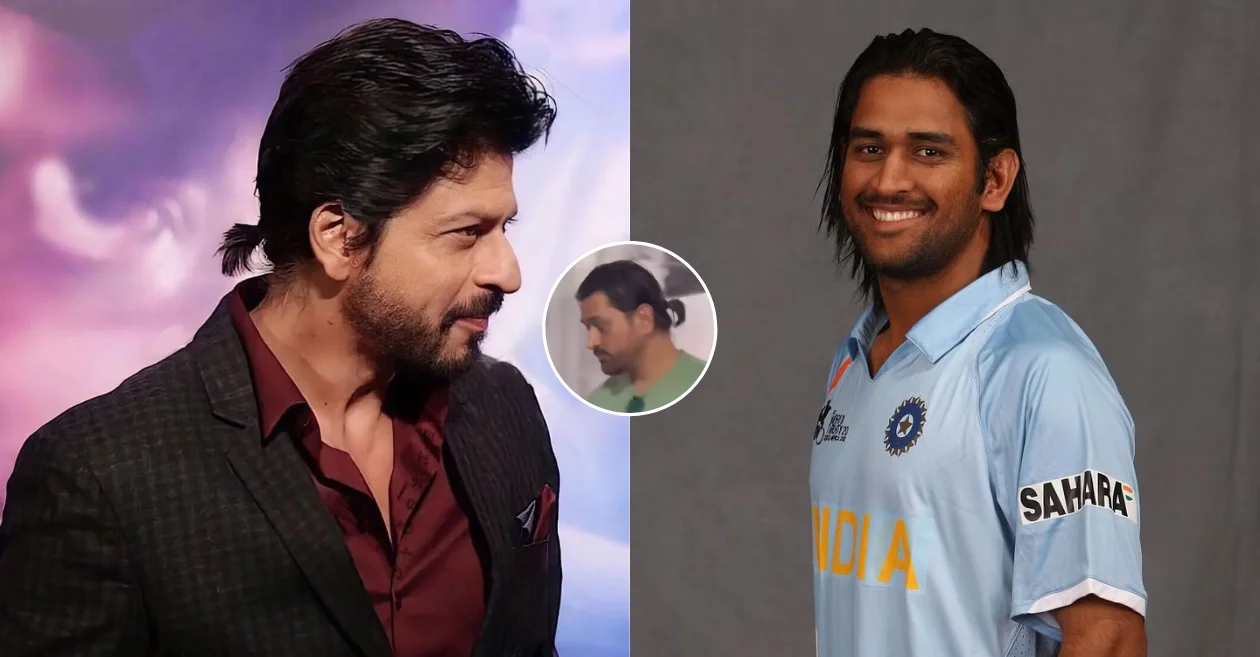 Shah Rukh Khan and MS Dhoni