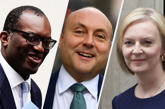 Kwasi Kwarteng, Andrew Griffith and Liz Truss.