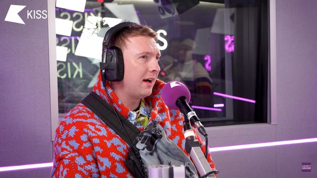 Joe Lycett in the KISS Breakfast studio