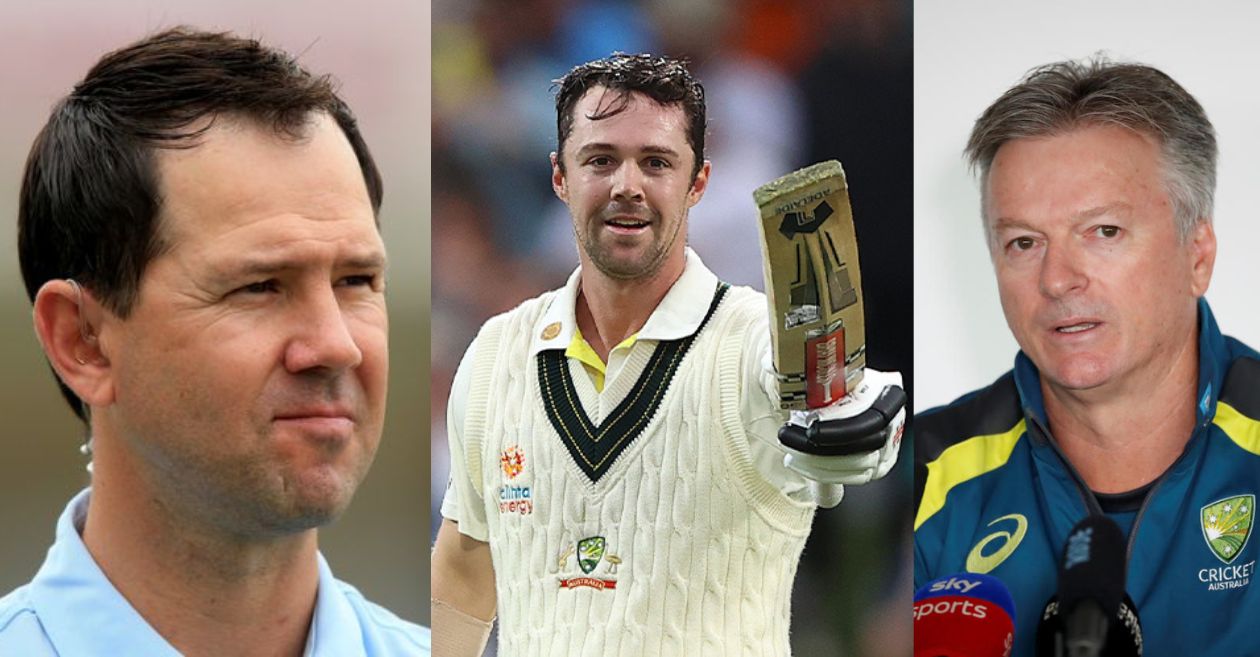 Ricky Ponting, Travis Head and Steve Waugh