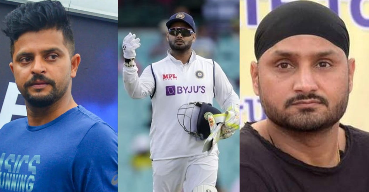 Suresh Raina and Harbhajan Singh react on Rishabh Pant