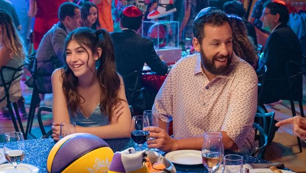 Sadie and Adam Sandler in You Are So Not Invited To My Bat Mitzvah